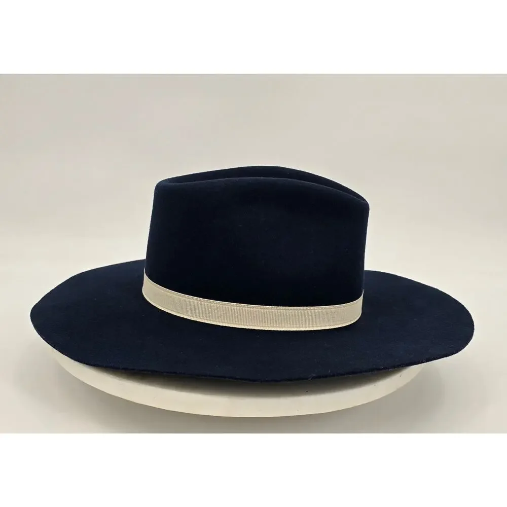Rocking C by Cavender’s Boho Western‎ Navy Wool Felt Fedora